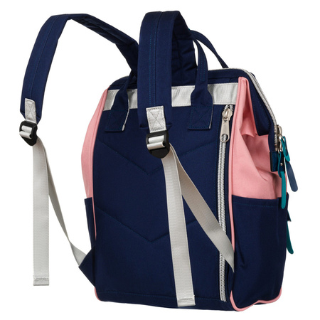 Zweifarbiger City-Rucksack mit Fach für mobile Geräte – Peterson