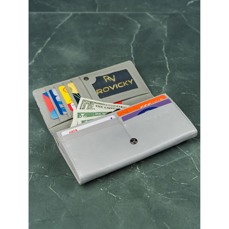 Damen Geldbörse mit Blumenprägung aus Leder & Öko-Leder – 4U Cavaldi