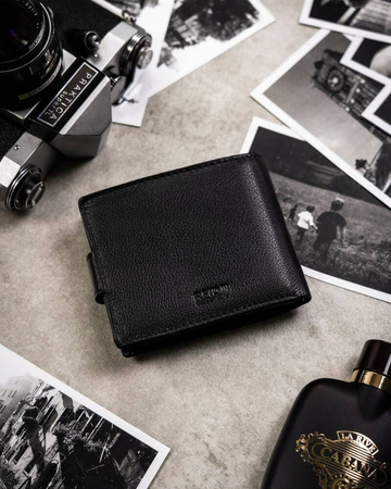 Geschenkset: Herren-Geldbörse aus Leder und Schlüsselanhänger – Peterson