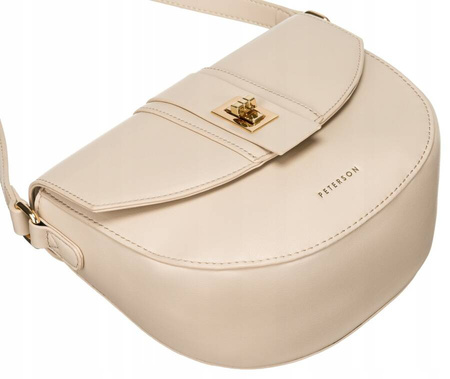 Halbmondförmige Damen Umhängetasche aus Öko-Leder – Peterson