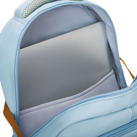 Peterson Schulrucksack aus Polyester in Hellblau mit verstellbaren Trägern