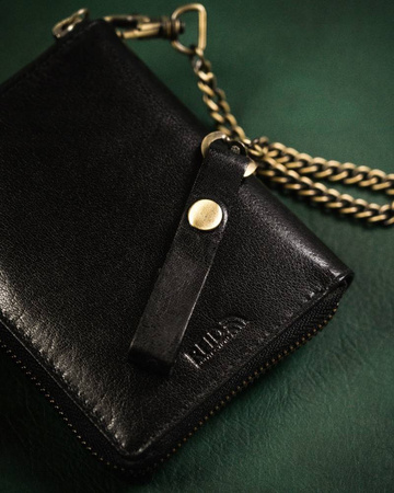 Große Herren Geldbörse aus Leder mit Reißverschluss – Peterson