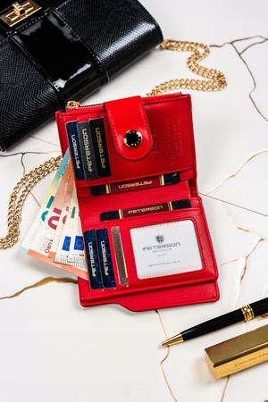 Damen Geldbörse aus Öko-Leder mit zwei Fächern – Peterson