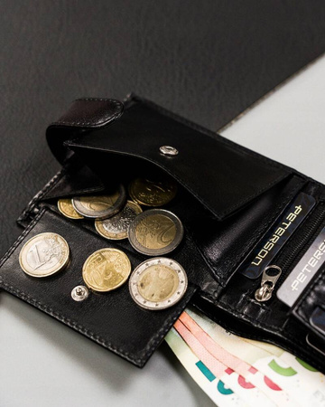 Herren Geldbörse querformat aus echtem Leder – Peterson