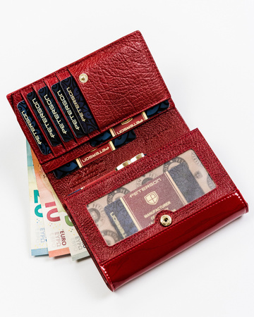 Elegante Damen Geldbörse mit Schlangenledermuster RFID – Peterson