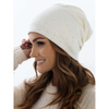 Weiße Damen Mütze mit Kristallen für den Winter – Peterson