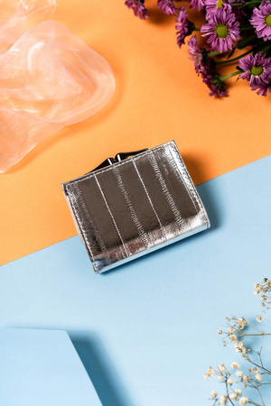 Elegantes Damen Portemonnaie mit Bügel- und Druckknopf – Lorenti