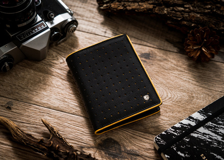 Herren Geldbörse aus Echtleder mit Kontrastnähten – Peterson