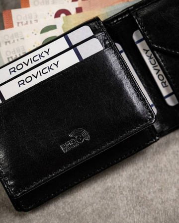 Kompakte Herren Geldbörse aus Echtleder – Pierre Andreus