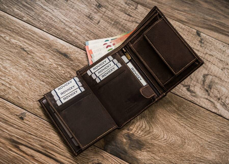 Große vertikale Herren Geldbörse aus Echtleder – Always Wild