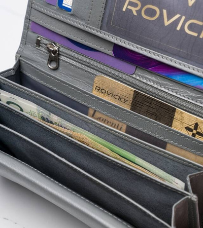 Längliche Damen Geldbörse aus Rindsleder – 4U Cavaldi