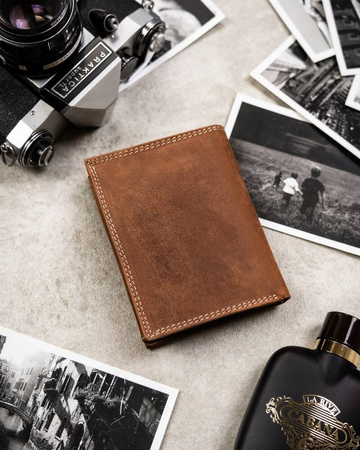 Große Herren Geldbörse aus Nubukleder – Always Wild