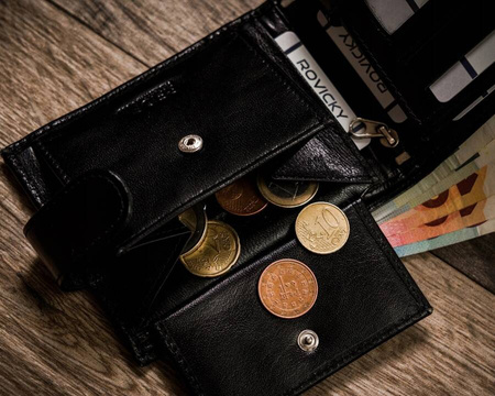 Elegante Herren Geldbörse mit RFID Protect Antiskimming-System – Rovicky