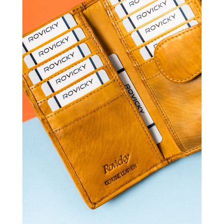 Klassische Damen Geldbörse für die Handtasche mit geometrischem Muster – Rovicky