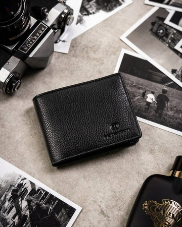 Geschenkset: kleine Herren Geldbörse aus Leder und Schlüsselanhänger – Peterson