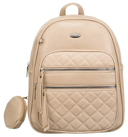 Kleiner, stilvoller Damen Rucksack aus Öko-Leder – Rovicky