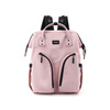 Rosa Mommy Bag Rucksack mit vielen praktischen Taschen – Himawari