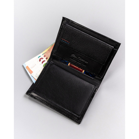 Herren Geldbörse aus Leder als Geschenk mit Schlüsselanhänger und Survival-Karte – Peterson