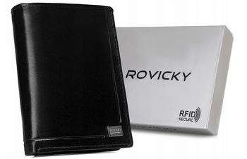 Große Herren Geldbörse aus Leder ohne Verschluss – Rovicky