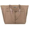 Shopper Tasche mit Reißverschluss in Beige – Peterson