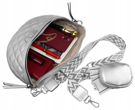 Städtische, gesteppte Damen Gürteltasche aus Öko-Leder – Rovicky