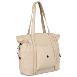 Beige Damen Shopper aus Polyester mit bequemen Henkeln – Peterson