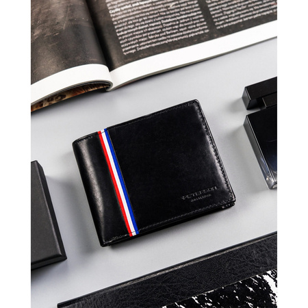 Große Herren Geldbörse aus Leder ohne Verschluss – Peterson