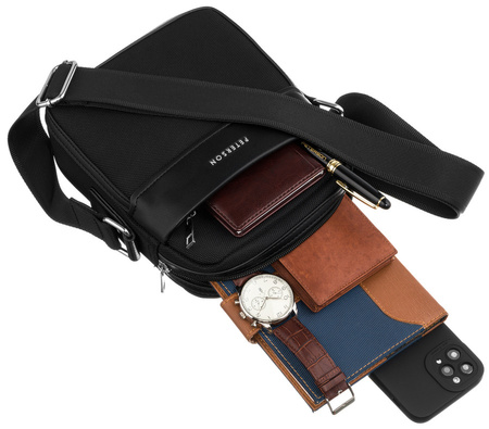 Herren Umhängetasche aus Polyurethan-Gewebe – Peterson