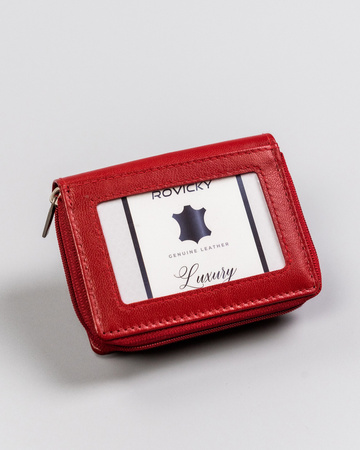 Kompakte Damen Geldbörse aus Leder – Rovicky