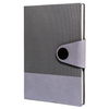Graues Notizbuch A5 mit integrierter Lesezeichenlasche – Peterson