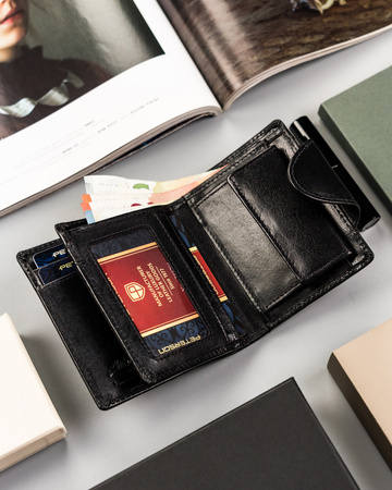 Damen Geldbörse aus Leder mit RFID-Schutz – Peterson