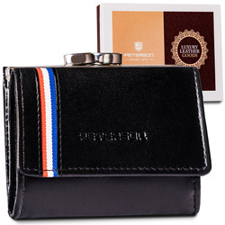 Kleine Damen Geldbörse aus Leder mit RFID-Schutz – Peterson