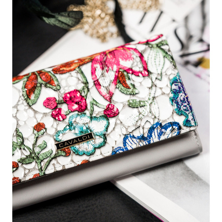 Große Damen Geldbörse bunt aus Leder & Öko-Leder – 4U Cavaldi