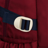 Bordeauxfarbener Schulrucksack aus Polyester mit seitlichen Kompressionsriemen – Peterson