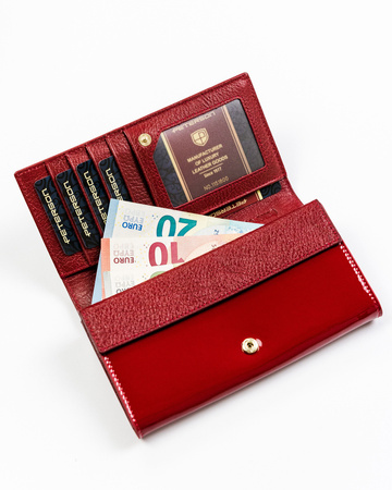 Damen Geldbörse aus Leder mit Schlangenprägung – Peterson