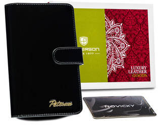 Lackierte Damen Geldbörse für Karten – Peterson