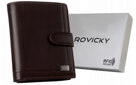 Elegante Herren Geldbörse aus Echtleder – Rovicky