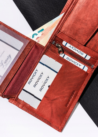 Große Herren Geldbörse aus echtem Leder – Always Wild