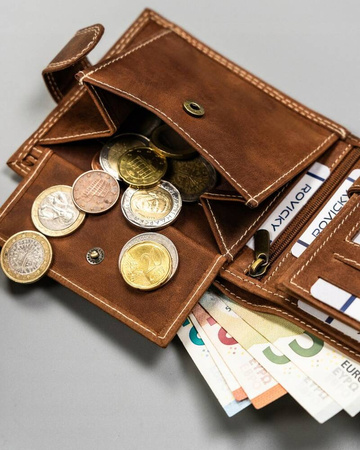 Große Herren Geldbörse aus Leder – Always Wild