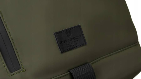 Großer grüner Rolltop-Rucksack mit Laptopfach – Peterson