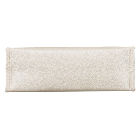 Beige, praktische Kosmetiktasche aus Öko-Leder, einteilig – Rovicky