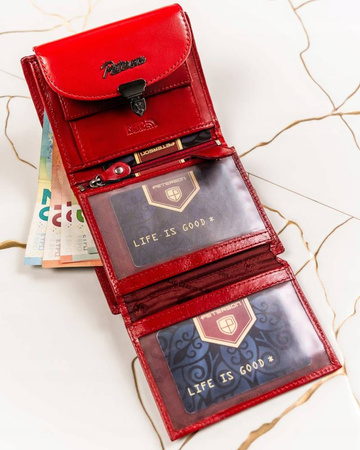 Geschenkset: Damen Geldbörse und Schlüsselanhänger aus Leder – Peterson