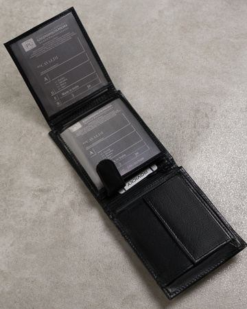 Herren Geldbörse aus Leder mit Fahrzeugscheinfach – Cavaldi