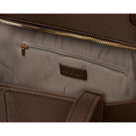 Braune Damen-Shopper aus Öko-Leder mit praktischem Etui im Set - Peterson