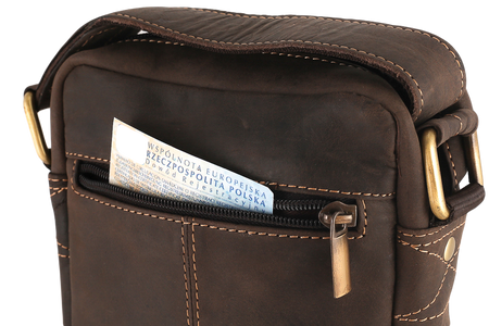 Herren Ledertasche mit langem Schulterriemen – Always Wild