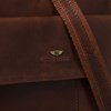 Herren-Umhängetasche aus Leder in Braun mit einer kleinen Tasche im Set – Peterson