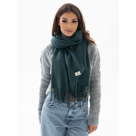 Warmer, zweiseitiger Schal in Flaschengrün – Peterson