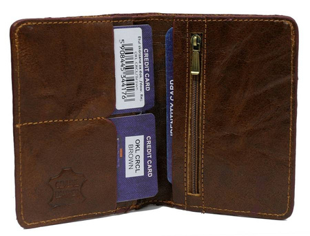 Stabiles Dokumenten Etui aus Echtleder