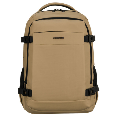 Großer Khaki-Reise-Rucksack mit Laptopfach, zweifach unterteilt – Peterson