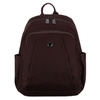 Bordeauxfarbener Damen-Rucksack aus Polyester, an verstellbaren Trägern hängend – Peterson